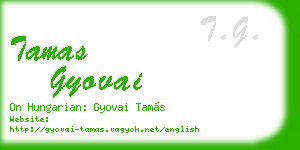 tamas gyovai business card